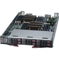 Supermicro SuperBlade SBI-7127R-S6 Barebone System Blade - Intel C602 Chipset - Socket R LGA-2011 - 2 x Processor Support - Black - 512 GB DDR3 SDRAM DDR3-1600/PC3-12800 Maximum RAM Support - 6Gb/s SAS RAID Supported Controller - Matrox G200 Integrated - 