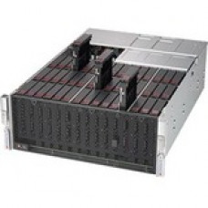 Supermicro SuperStorage 5049P-E1CR45H Barebone System - 4U Rack-mountable - Intel C621 Chipset - Socket P LGA-3647 - 1 x Processor Support - Black - 2 TB DDR4 SDRAM DDR4-2933/PC4-23466 Maximum RAM Support - Serial ATA/600, 12Gb/s SAS RAID Supported Contro