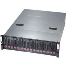 Supermicro SuperStorage 6038R-DE2CR16L Barebone System - 3U Rack-mountable - Intel C612 Chipset - 2 Number of Node(s) - Socket R3 LGA-2011 - 2 x Processor Support - Black - 1 TB DDR4 SDRAM DDR4-2400/PC4-19200 Maximum RAM Support - 12Gb/s SAS, Serial ATA/6