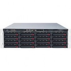 Supermicro SuperServer 6038R-E1CR16L Barebone System - 3U Rack-mountable - Intel C612 Chipset - Socket R3 LGA-2011 - 2 x Processor Support - Black - 2 TB DDR4 SDRAM DDR4-2400/PC4-19200 Maximum RAM Support - Serial ATA/600 RAID Supported Controller - ASPEE