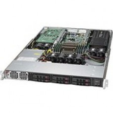 Supermicro SuperServer 1018GR-T Barebone System - 1U Rack-mountable - Intel C612 Chipset - Socket R3 LGA-2011 - 1 x Processor Support - Black - 1 TB DDR4 SDRAM DDR4-2400/PC4-19200 Maximum RAM Support - Serial ATA/600 RAID Supported Controller - ASPEED AST