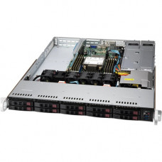 Supermicro SuperServer SYS-110P-WTR Barebone System - 1U Rack-mountable - Socket LGA-4189 - 1 x Processor Support - Intel C621A Chip - 3 TB DDR4 SDRAM DDR4-3200/PC4-25600 Maximum RAM Support - 8 Total Memory Slots - Serial ATA/600 RAID Supported, 12Gb/s S