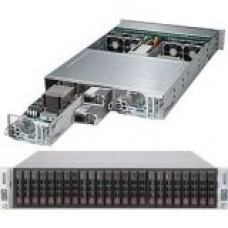 Supermicro SuperServer 2028TP-DC1R Barebone System - 2U Rack-mountable - Intel C612 Express Chipset - 2 Number of Node(s) - Socket LGA 2011-v3 - 2 x Processor Support - Black - 1 TB DDR4 SDRAM DDR4-2133/PC4-17000 Maximum RAM Support - 12Gb/s SAS RAID Supp