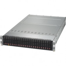 Supermicro SuperServer 2028TP-HTR-SIOM Barebone System - 2U Rack-mountable - Intel C612 Chipset - 4 Number of Node(s) - Socket R3 LGA-2011 - 2 x Processor Support - Black - 2 TB DDR4 SDRAM DDR4-2400/PC4-19200 Maximum RAM Support - Serial ATA/600 RAID Supp