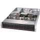 Supermicro SuperServer 2029U-E1CRTP Barebone System - 2U Rack-mountable - Intel C621 Chipset - Socket P LGA-3647 - 2 x Processor Support - Black - 3 TB DDR4 SDRAM DDR4-2666/PC4-21300 Maximum RAM Support - 12Gb/s SAS - ASPEED AST2500 Integrated - 24 x Tota