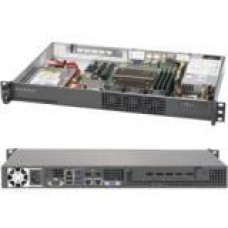 Supermicro SuperServer 5019S-L Barebone System - 1U Rack-mountable - Intel C232 Chipset - Socket H4 LGA-1151 - 1 x Processor Support - Black - 64 GB DDR4 SDRAM DDR4-2133/PC4-17000 Maximum RAM Support - Serial ATA/600 RAID Supported Controller - ASPEED AST