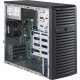 Supermicro SuperServer 5039D-i Barebone System Mid-tower - Intel C232 Chipset - Socket H4 LGA-1151 - 1 x Processor Support - Black - 64 GB DDR4 SDRAM DDR4-2133/PC4-17000 Maximum RAM Support - Serial ATA/600 RAID Supported Controller - ASPEED AST2400 Integ