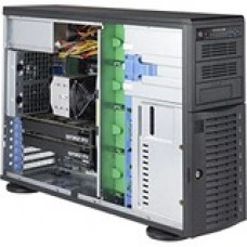 Supermicro SuperWorkstation 5049A-T Barebone System - 4U Tower - Intel C621 Chipset - Socket P LGA-3647 - 1 x Processor Support - Black - 3 TB DDR4 SDRAM DDR4-2933/PC4-23466 Maximum RAM Support - Serial ATA/600 RAID Supported Controller - 11 x Total Bays 