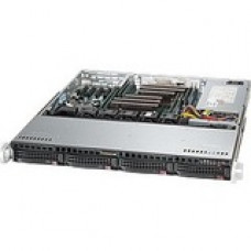 Supermicro SuperServer 6018R-MT-BULK Barebone System - 1U Rack-mountable - Intel C612 Chipset - Socket R3 LGA-2011 - 2 x Processor Support - Black - 1 TB DDR4 SDRAM DDR4-2400/PC4-19200 Maximum RAM Support - Serial ATA/600 RAID Supported Controller - ASPEE