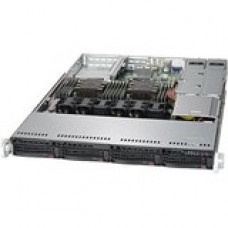 Supermicro SuperServer 6019P-WTR Barebone System - 1U Rack-mountable - Intel C621 Chipset - Socket P LGA-3647 - 2 x Processor Support - Black - 1.50 TB DDR4 SDRAM DDR4-2666/PC4-21300 Maximum RAM Support - Serial ATA/600 RAID Supported Controller - ASPEED 