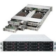 Supermicro SuperServer 6028TR-HTR Barebone System - 2U Rack-mountable - Intel C612 Chipset - 4 Number of Node(s) - Socket R LGA-2011 - 2 x Processor Support - 512 GB DDR4 SDRAM DDR4-2133/PC4-17000 Maximum RAM Support - Serial ATA/600 - ASPEED AST2400 Inte