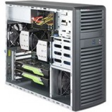 Supermicro SuperWorkstation 7039A-i Barebone System Mid-tower - Intel C621 Chipset - Socket P LGA-3647 - 2 x Processor Support - Black - 2 TB DDR4 SDRAM DDR4-2666/PC4-21300 Maximum RAM Support - Serial ATA/600 RAID Supported Controller - ASPEED AST2500 In