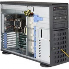 Supermicro SuperServer 7049P-TR Barebone System - 4U Tower - Intel C621 Chipset - Socket P LGA-3647 - 2 x Processor Support - Black - 2 TB DDR4 SDRAM DDR4-2666/PC4-21300 Maximum RAM Support - Serial ATA/600 RAID Supported Controller - ASPEED AST2500 Integ