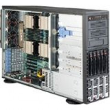 Supermicro SuperServer 8047R-7RFT+ Barebone System - 4U Tower - Intel C602 Chipset - Socket R LGA-2011 - 4 x Processor Support - Black - 1 TB DDR3 SDRAM DDR3-1600/PC3-12800 Maximum RAM Support - Serial ATA/600, 6Gb/s SAS RAID Supported Controller - Matrox