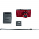 Canon PowerShot 190 IS 20 Megapixel Compact Camera - Red - 2.7" LCD - 10x Optical Zoom - 4x Digital Zoom - Optical (IS) - 5152 x 3864 Image - 1280 x 720 Video - HD Movie Mode - Wireless LAN 1087C001