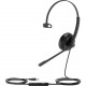 Yealink USB Wired Headset - Mono - USB - Wired - 32 Ohm - 20 Hz - 20 kHz - Over-the-head - Monaural - Uni-directional, Electret Microphone - Noise Canceling - Black 1308047