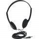 Manhattan Lightweight Stereo Headphones with Cushioned Earpads - Long cord easily reaches desktop and notebook computers and other devices - RoHS, WEEE Compliance 177481