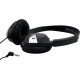 Ergoguys AVID FV-060 Lightweight Headphone with 3.5MM Plug, Black - Black - Mini-phone - Wired - Over-the-head - 6 ft Cable 1AE6-FV060C-BK32ST