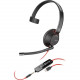 Plantronics Blackwire C5220 Headset - Stereo - USB Type A - Wired - 20 Hz - 20 kHz - Over-the-head - Binaural - Supra-aural - Noise Cancelling Microphone - TAA Compliance 207576-03