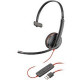 Plantronics Blackwire C3210 USB Headset - Mono - USB Type A - Wired - 20 Hz - 20 kHz - Over-the-head - Monaural - Supra-aural - Noise Reduction, Noise Cancelling Microphone - Black - TAA Compliance 209744-104