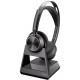 Plantronics Poly Voyager Focus 2 Headset - Stereo - USB Type A - Wired/Wireless - Bluetooth - 298.6 ft - 20 Hz - 20 kHz - Over-the-head - Binaural - Ear-cup - MEMS Technology, Noise Cancelling, Electret, Condenser Microphone - Noise Canceling 213729-01