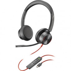Plantronics Premium Corded UC Headset - Stereo - USB Type C - Wired - 32 Ohm - 20 Hz - 20 kHz - Over-the-head - Binaural - Supra-aural - 7.22 ft Cable - Noise Cancelling Microphone - Noise Canceling - TAA Compliance 214407-01