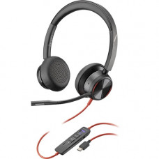 Plantronics Premium Corded UC Headset - Stereo - USB Type C - Wired - 32 Ohm - 20 Hz - 20 kHz - Over-the-head - Binaural - Supra-aural - 7.22 ft Cable - Noise Cancelling Microphone - Noise Canceling - TAA Compliance 214409-01