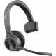 Plantronics Poly Voyager 4300 UC 4310-M Headset - Mono - USB Type A - Wired/Wireless - Bluetooth - 164 ft - 20 Hz - 20 kHz - Over-the-head - Monaural - Ear-cup - 4.92 ft Cable - Noise Cancelling Microphone - TAA Compliance 218470-02