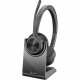 Plantronics Poly Voyager 4300 UC 4320-M Headset - Stereo - USB Type A - Wired/Wireless - Bluetooth - 164 ft - 20 Hz - 20 kHz - Over-the-head - Binaural - Ear-cup - 4.92 ft Cable - Noise Cancelling Microphone 218476-01