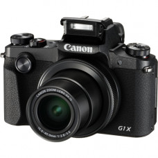 Canon PowerShot G1 X Mark III 24.2 Megapixel Compact Camera - Black - 3" Touchscreen LCD - 3x Optical Zoom - 4x Digital Zoom - Optical (IS) - 6000 x 4000 Image - 1920 x 1080 Video - HD Movie Mode - Wireless LAN - TAA Compliance 2208C001