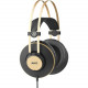 Harman International Industries AKG K92 Closed-Back Headphones - Stereo - Wired - 32 Ohm - 16 Hz 22 kHz - Gold Plated - Over-the-head - Binaural - Circumaural - 9.84 ft Cable 3169H00030