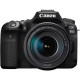 Canon EOS 90D 33 Megapixel Digital SLR Camera with Lens - 18 mm - 135 mm - Black - 3" Touchscreen LCD - 7.5x Optical Zoom - 6960 x 4640 Image - 3840 x 2160 Video - HD Movie Mode - Wireless LAN - TAA Compliance 3616C016