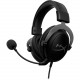 HP HyperX Cloud II - Gaming Headset (Black-Gunmetal) - Stereo - Mini-phone (3.5mm), USB 2.0 - Wired - 10 Hz - 23 kHz - Over-the-ear, Over-the-head - Binaural - Circumaural - 3.28 ft Cable - Noise Cancelling, Electret, Condenser Microphone - Gunmetal Black