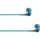 4XEM Ear Bud Headphone Blue - Stereo - Mini-phone - Wired - 16 Ohm - 20 Hz - 18 kHz - Earbud - Binaural - In-ear - 3.75 ft Cable - Blue 4XIBUDBL