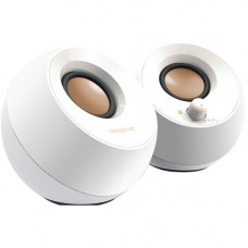 Creative Pebble 2.0 Speaker System - 4.40 W RMS - White - 100 Hz to 17 kHz 51MF1680AA001