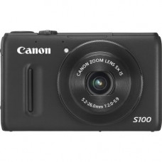 Canon PowerShot S100 12.1 Megapixel Compact Camera - Black - 3" LCD - 5x Optical Zoom - 4x Digital Zoom - Optical (IS) - 4000 x 3000 Image - 1920 x 1080 Video - HD Movie Mode - ENERGY STAR, RoHS Compliance 5244B001