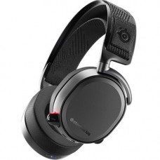 SteelSeries Arctis Pro Wireless Headset - Stereo - USB, Mini-phone - Wired/Wireless - Bluetooth - 39.4 ft - 32 Ohm - 10 Hz - 40 kHz - Over-the-head - Binaural - Circumaural - Bi-directional, Noise Cancelling Microphone - Black 61473
