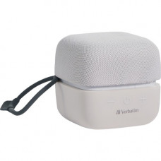 Verbatim Bluetooth Speaker System - White - 100 Hz to 20 kHz - TrueWireless Stereo - Battery Rechargeable 70227