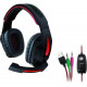 Inland PRO GAMER Lighting Headset - Stereo - Red, Black - Mini-phone - Wired - 32 Ohm - 20 Hz - 20 kHz - Over-the-head - Binaural - Circumaural 87016