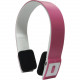 Inland Bluetooth Headset - Pink - Stereo - Wireless - Bluetooth - 32.8 ft - Over-the-head - Binaural - Supra-aural - Pink 87095
