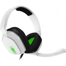 Logitech Astro A10 Gaming Headset - Stereo - Mini-phone - Wired - 32 Ohm - 20 Hz - 20 kHz - Over-the-head - Binaural - Circumaural - Uni-directional Microphone - White - TAA Compliance 939-001844