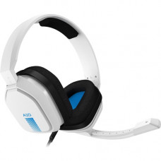 Logitech Astro A10 Gaming Headset - Stereo - Mini-phone - Wired - 32 Ohm - 20 Hz - 20 kHz - Over-the-head - Binaural - Circumaural - Uni-directional Microphone - White - TAA Compliance 939-001845