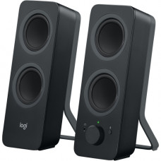 Logitech Z207 Bluetooth Speaker System - 5 W RMS - Black - Bluetooth - Wireless Pairing, Passive Radiator - TAA Compliance 980-001294