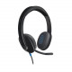 Logitech H540 USB Headset - Stereo - Black - USB - Wired - Over-the-head - Binaural - Semi-open - RoHS, TAA, WEEE Compliance 981-000510