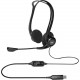 Logitech 960 USB Headset - Stereo - USB Type A - Wired - 100 Hz - 10 kHz - Over-the-head - Binaural - Supra-aural - 7.87 ft Cable - Noise Cancelling, Bi-directional Microphone - Black - TAA Compliance 981-000836