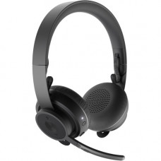 Logitech Zone Wireless Headset - Stereo - Wireless - Bluetooth - 98.4 ft - 30 Hz - 13 kHz - Over-the-head - Binaural - Circumaural - Omni-directional, MEMS Technology, Electret, Condenser, Noise Cancelling Microphone - Noise Canceling - TAA Compliance 981