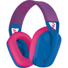 Logitech G435 Lightspeed Wireless Gaming Headset - Stereo - USB Type A - Wireless - Bluetooth - 32.8 ft - 45 Ohm - 20 Hz - 20 kHz - Over-the-ear - Ear-cup - Raspberry, Blue 981-001061