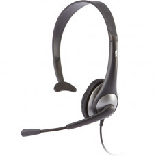 Cyber Acoustics AC-104 Headset - Mono - Mini-phone - Wired - 20 Hz - 20 kHz - Over-the-head - Monaural - Semi-open - 7 ft Cable - Noise Cancelling Microphone AC-104