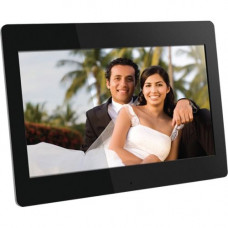 Aluratek Digital Frame - 14" LCD Digital Frame - Black - 1366 x 768 - Cable - Slideshow, Clock, Calendar - Built-in 512 MB - USB - Desktop ADMPF114F