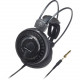 Audio-Technica ATH-AD700X Audiophile Open-air Headphones - Stereo - Black - Mini-phone - Wired - 38 Ohm - 5 Hz 30 kHz - Gold Plated Connector - Over-the-head - Binaural - Circumaural - 9.84 ft Cable ATH-AD700X